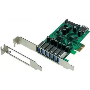 PCIe USB 3.0 kontrollera karte Renkforce 1195033 — 6 USB 3.0 pieslēgvietas + 1 iekšējā pieslēgvieta