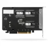 Mobilais glabāšanas plaukts RAIDSONIC ToughArmor MB842MP-B — 2 izņemami sloti M.2 NVMe, PCIe 4.0 x16