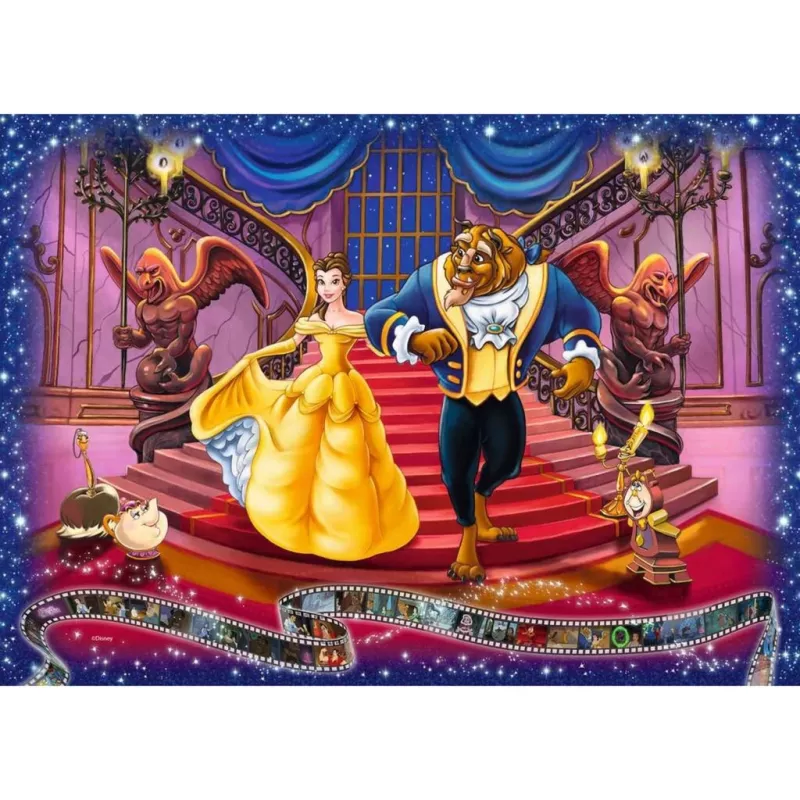 Puzle Disney Collector's Edition - Skaistule un briesmonis (1000 gabali)