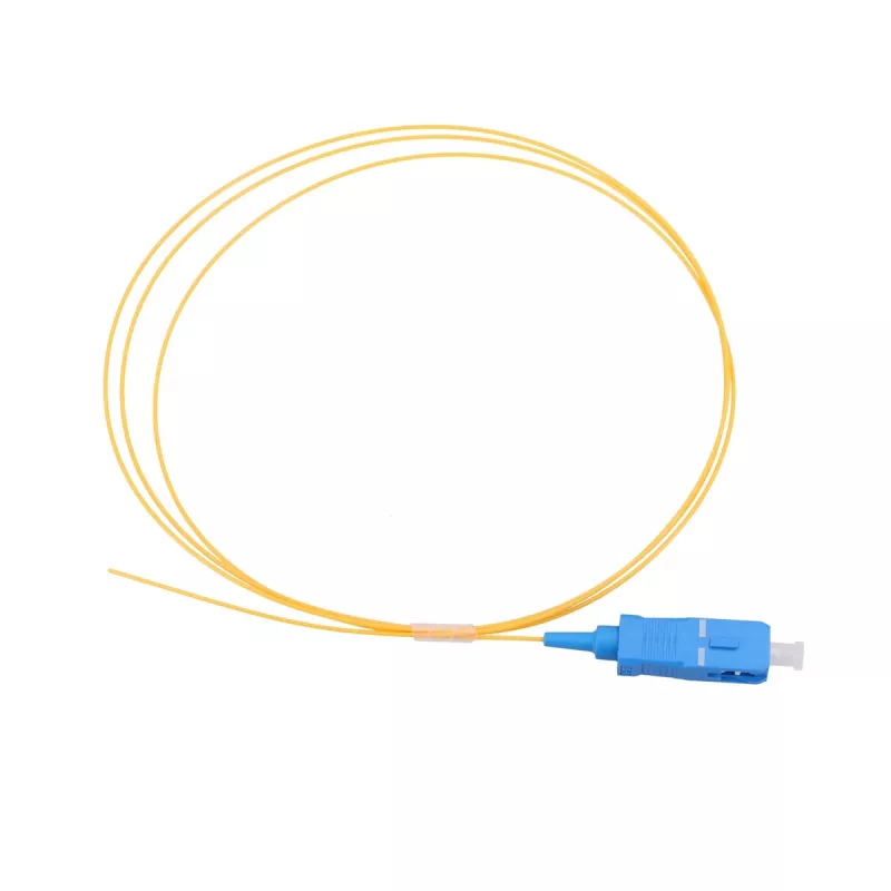 Pigtail SC/UPC PVC Singlemode Extralink G.657.A1 FTTH 900µm 1 m dzeltens