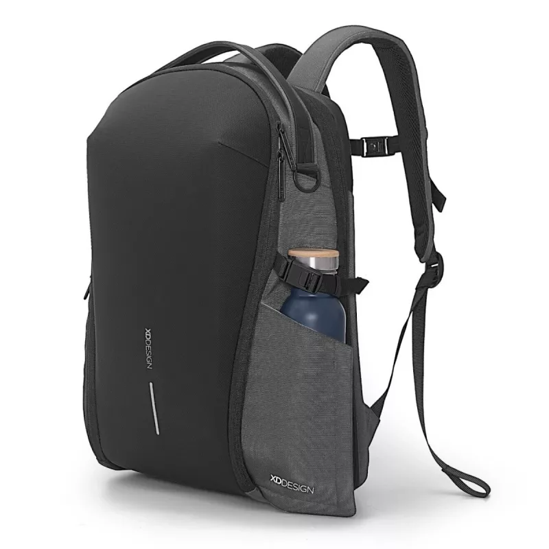 Mugursoma XDDESIGN Bizz pelēka P705.932 — ūdensizturīga, viegla pilsētas mugursoma