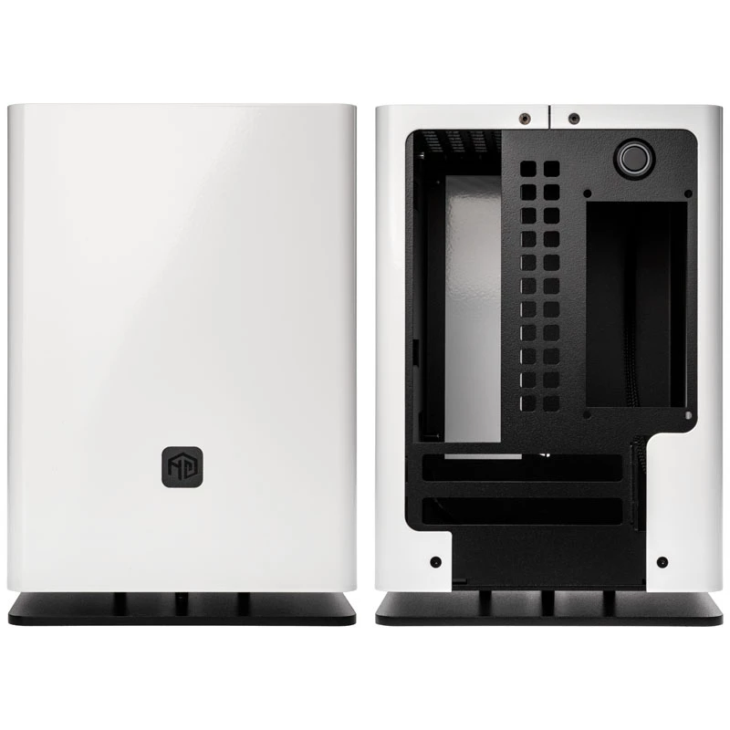 HGC Osmi 3.1 alumīnija Mini-ITX korpuss — balts