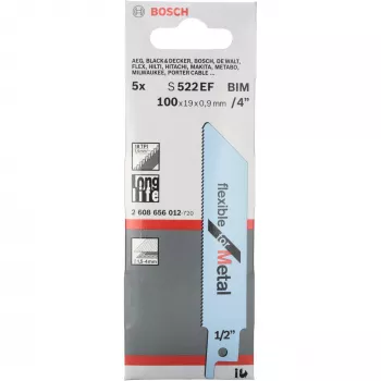 Finierzāģa asmens Bosch S 522 EF Bimetal 5 gab. Metāla griešana