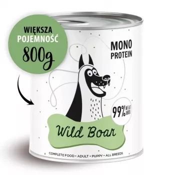 PAKA ZWIERZAKA Pepe mežacūka - mitrā suņu barība - 800g