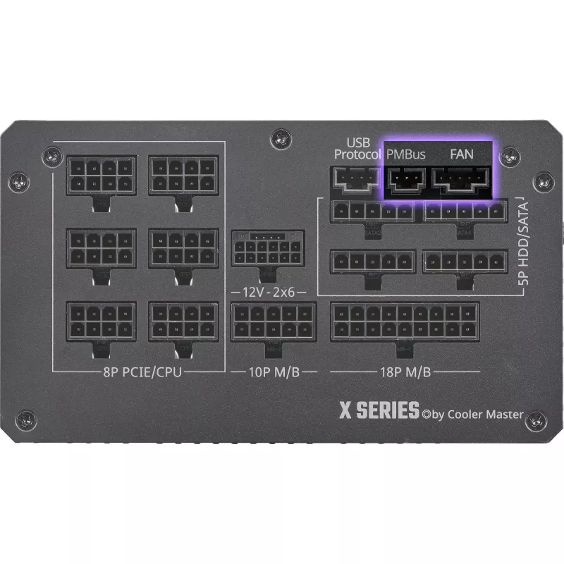 Barošanas bloks Cooler Master X Silent Edge Platinum 1100 W 24-pin ATX melns