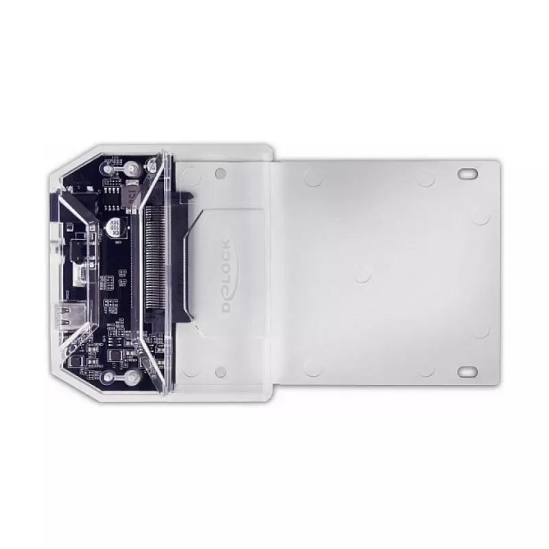 DeLOCK USB Type-C dokstacija 1 x U.2 SSD melna