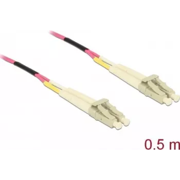 Optiskās šķiedras kabelis DeLOCK LC uz LC Multi-mode OM4 0.5 m