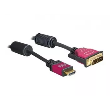 HDMI - DVI kabelis DeLOCK 84343 3,0 m vīrišķais / vīrišķais