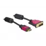 HDMI - DVI kabelis DeLOCK 84343 3,0 m vīrišķais / vīrišķais
