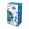 Galda lampa ESPERANZA AVIOR E27 12W LED, melna, regulējams augstums, elastīga svira, E27 ligzda