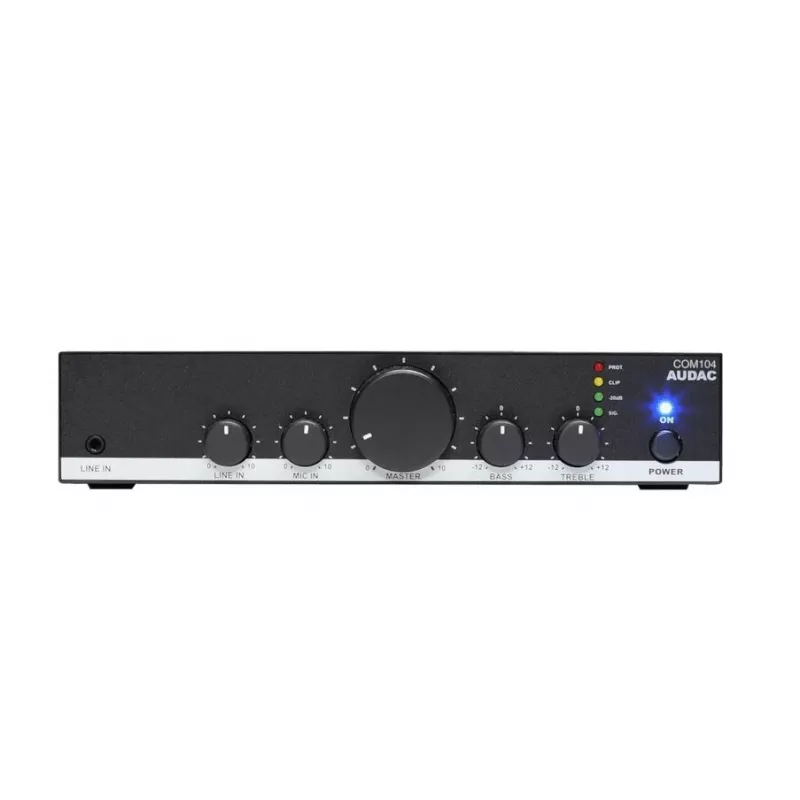 Publiskās adreses pastiprinātājs Audac COM104 40W 70/100V melns