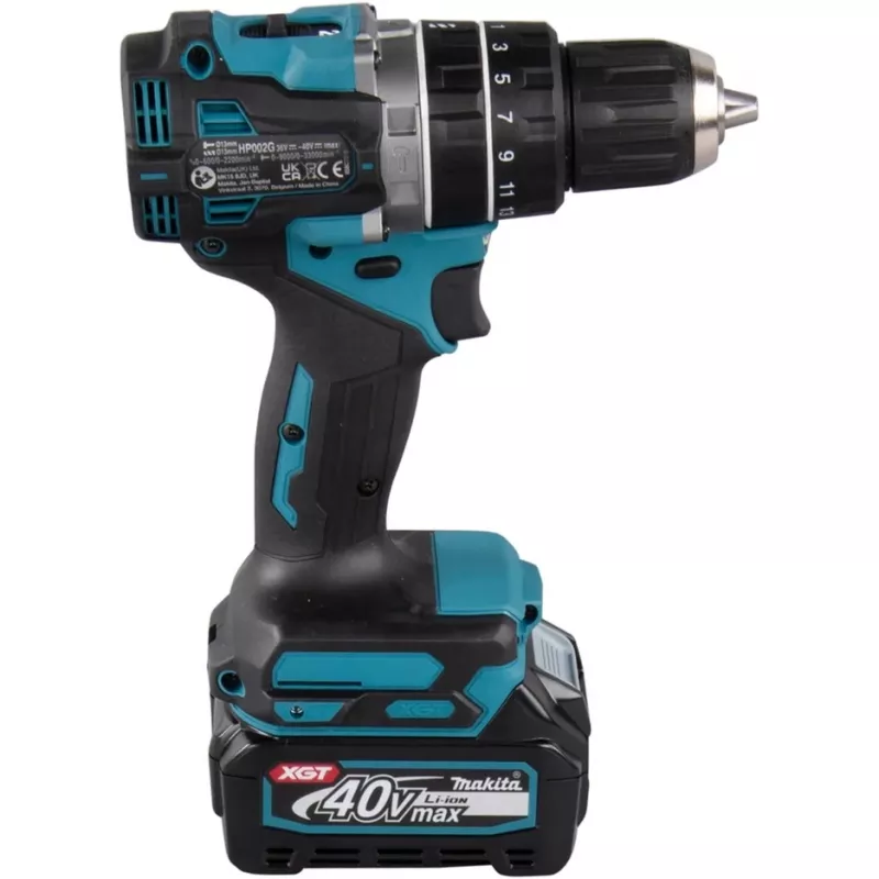 Makita - Rotācijas āmurs/urbis - Bezvadu - 2 ātrumi - Atslēgas patrona 13 mm - 64 N·m - 2 baterijas, lādētājs iekļauts - 40 V