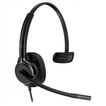Vadu mono-austiņu USB austiņas HP Poly Mission 415 — vieglas 99 g, vienas auss dizains