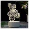 Naktslampa Extralink HOME 3D sirds optiskās ilūzijas naktslampa USB