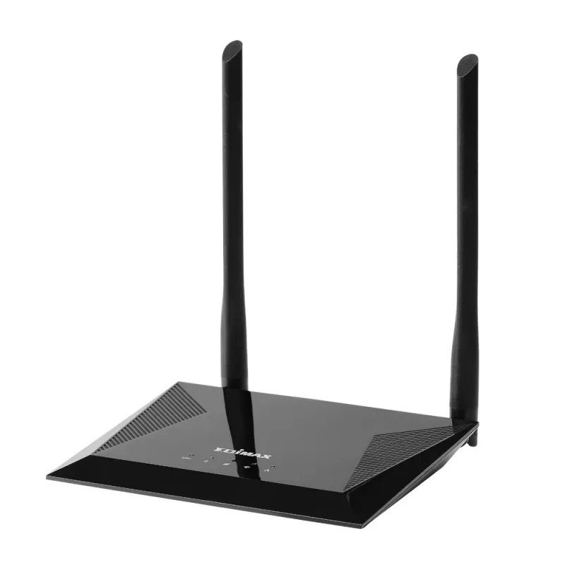 Edimax N300 bezvadu maršrutētājs Fast Ethernet vienas joslas (2,4 GHz) melns