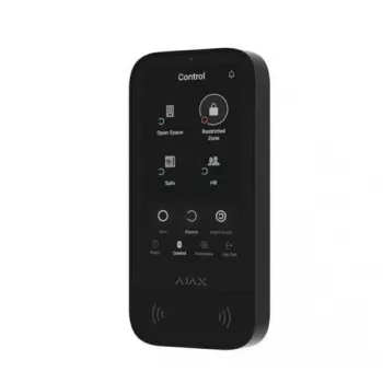 Keypad Ajax KeyPad TouchScreen RF Melns ar bateriju darbināms