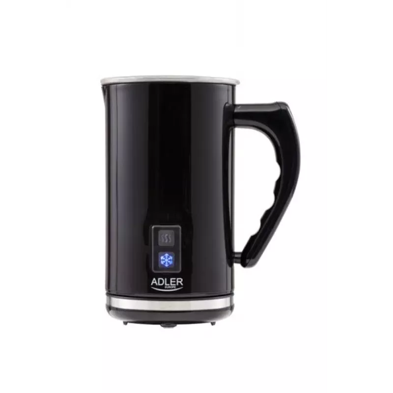 Automātiskais piena putotājs/sildītājs Adler AD 4478 — nerūsējošā tērauda bļoda, 240 ml tilpums, 500 W, karsts un auksts