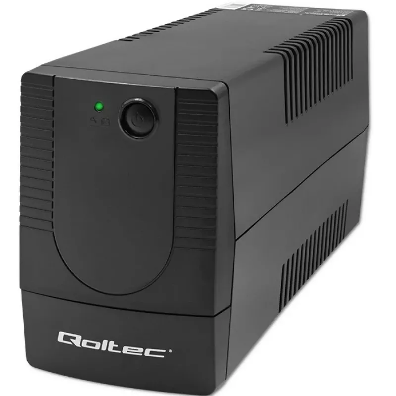 Qoltec 53772 nepārtrauktās barošanas avots (UPS) Line-Interactive 0.65 kVA 360 W 1 AC kontaktligzda