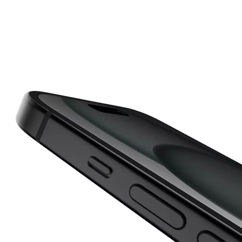Ekrāna aizsargs Belkin ScreenForce priekš iPhone 16 rūdīts stikls ar privātuma filtru