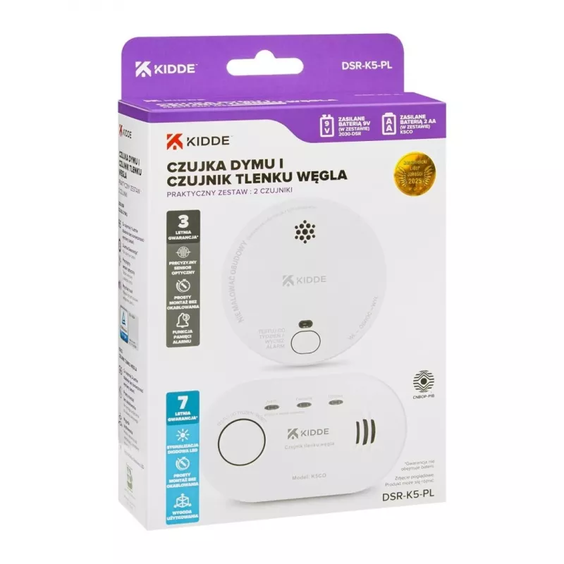 Oglekļa monoksīda sensors K5CO + dūmu detektors 2030-DSR3 KIDDE
