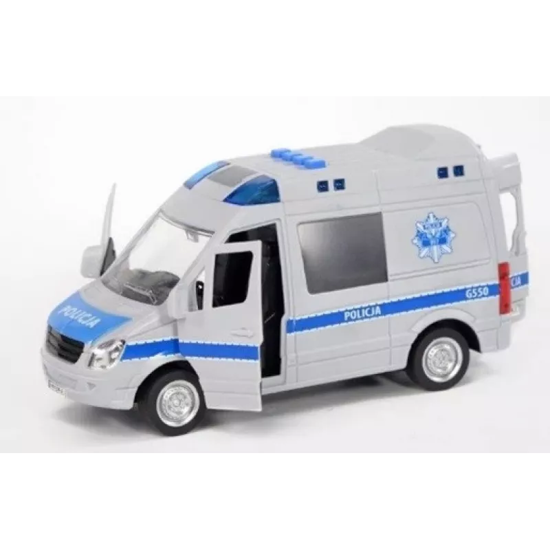 Mehāniska rotaļlieta Madej modelis 075007 — Policists ar skaņu, uzvelkama mehāniska darbība