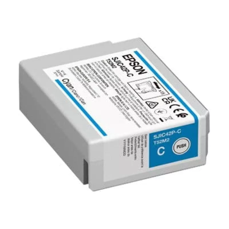 Epson SJIC42P-C tintes kasetne 1 gab. oriģināla ciāna