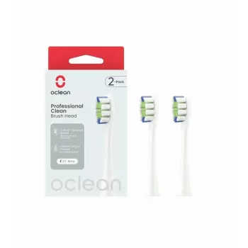 Zobu birstes galviņas Oclean P1C1 W02 2 gab. Baltas Īpaši mīkstas