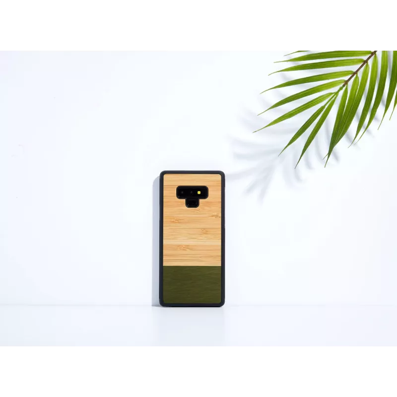 Viedtālruņa maciņš no koka Samsung Galaxy Note 9 — bambusa meža melna