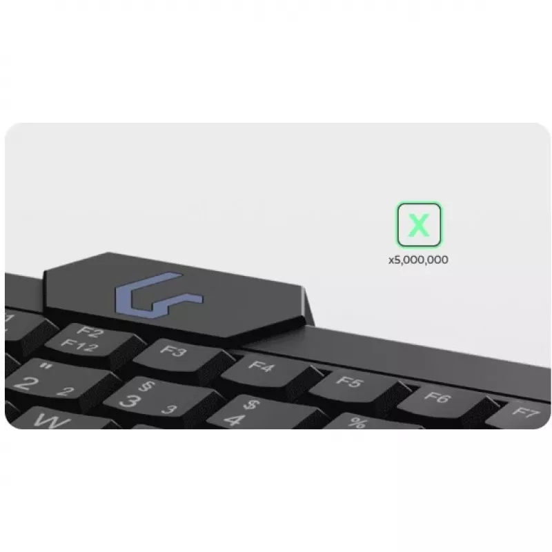KeySonic KSK-3210ELU (DE) tastatūra Mājas USB QWERTZ Vācu Melna