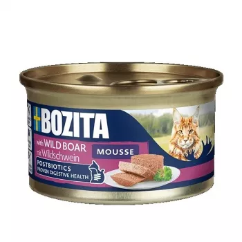 Bozita Mousse Adult Cat Food with Wild Boar, 85 g