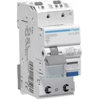 Hager RCBO slēdzis 1P+N 6kA C-13A 30mA ADS963D (ADS963D)
