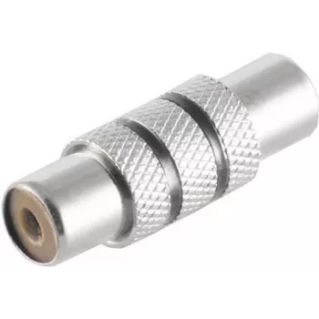Adapteris ShiverPeaks Cinch (RCA) savienotājs uz Cinch savienotāju 57040-MS, melns metāls
