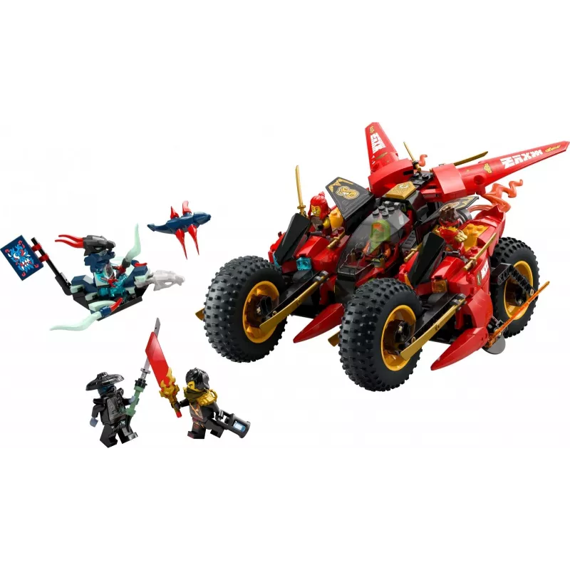 LEGO Ninja Combat Vehicle komplekts 71844 — NINJAGO, 561 detaļas, 6 minifigūras, kustīgas daļas, 140×240×220 mm