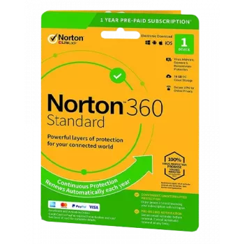 Norton 360 Standard | 1 ierīce | 1 gads | 10 Gb mākoņkrātuve | ES | NE ABON.
