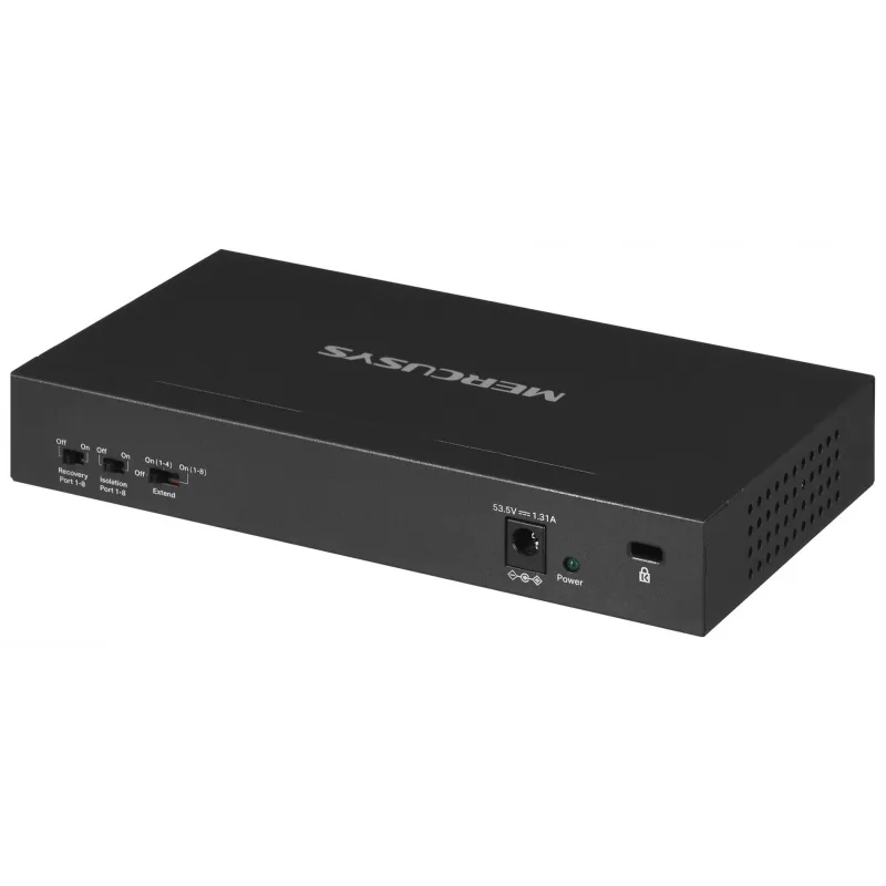 Slēdzis Mercusys MS110P 10 porti 10/100Mbps POE+ 8 porti (Versija 1.0)