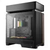 Galddatora korpuss DeepCool CL6600 Melns — atbalsta ATX/PS2/SFX/SFX-L PSU, 140 mm priekšējos ventilatorus, 120/140 mm augšējos/aizmugurējos, 2,5/3,5 collu diskus