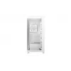 PC Case DeepCool CG580 4F V2 Midi Tower balta — ATX, rūdīts stikls, 3x120mm sānu ventilatori, 360mm sānu radiatora atbalsts