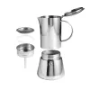 Espresso kafijas automāts Adler AD 4419 — nerūsējošā tērauda korpuss, kompakts izmērs