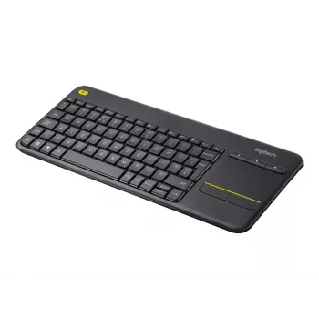 Logitech Wireless Touch Keyboard K400 Plus Mini QWERTZ Melns