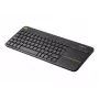 Logitech Wireless Touch Keyboard K400 Plus Mini QWERTZ Melns
