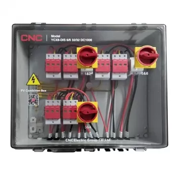 PV kombinatora kārba CNC NV822324 DC 6in-6out IP66