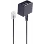 telefona kabelis ShiverPeaks BS71280-8 0,15 m melns