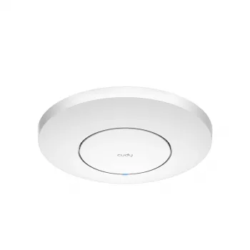 Bezvadu piekļuves punkts Cudy AP11000 — trīsjoslu Wi‑Fi 6 (2,4/5/6 GHz), 5760 Mb/s, MU‑MIMO, griestu/sienas stiprinājums