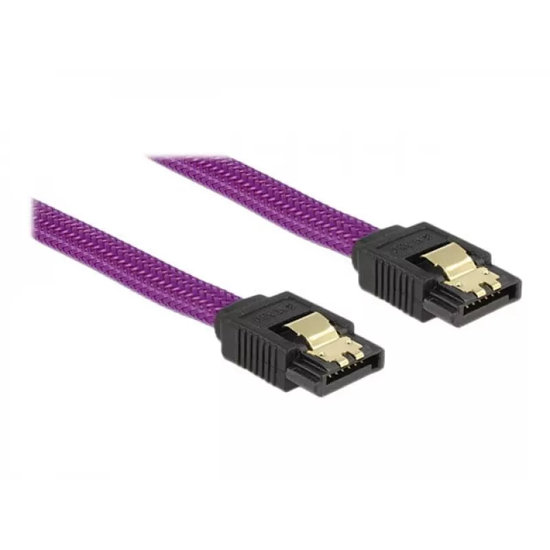 SATA kabelis DeLOCK 83691 0,5 m SATA 7-pin violets