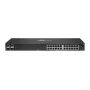 HPE - Aruba 6000 24G 4SFP Switch - Slēdzis - L3 - pārvaldīts 24 x 10/100/1000 + 4 x Gigabit SFP sānu-sānu gaisa plūsma, uzstādāms statīvā, maiņstrāva 100-127 V / 200-240 V