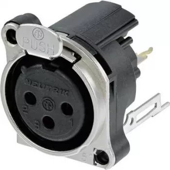 Neutrik NC3FBV2 savienojamības piederums, melns