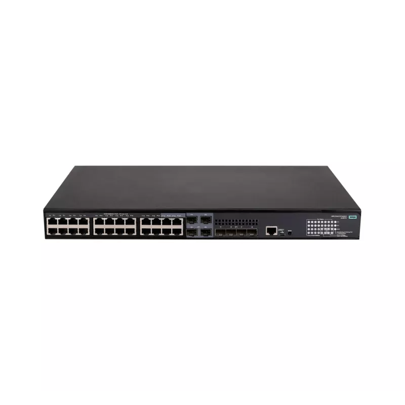 HPE - FlexNetwork 5140 24G PoE+ 4SFP+ EI - Slēdzis - L3 - Viedais - 24 x 10/100/1000 (PoE+) + 4 x Combo 10/100/1000Base-T (PoE+) / 100/1000Base-X SFP + 4 x 10 Gigabit Ethernet / 1 Gig