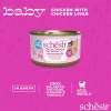Slapjā kaķu barība Agras Pet Foods Schesir Baby in Brühe 70 g — vista, bez graudiem, junior kaķiem