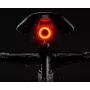 Rockbros Q5 melns aizmugurējais velosipēda lukturis ar viedo STOP sistēmu