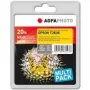 Tintes kasetņu komplekts AgfaPhoto APET263SETD — Melns 14 ml, Ciāna/Fuksīna/Dzeltena 12 ml, ražība 2600 lpp. (krāsains)